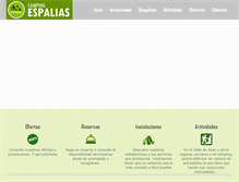 Tablet Screenshot of campingespalias.com